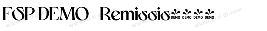 FSP DEMO   Remissis字体转换